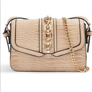 SOLD!!Topshop Casey Chain Croc Embossed Crossbody
